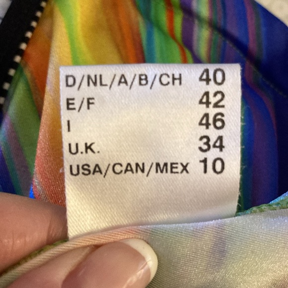 Sunflair® 2-PC Bikini Swimsuit Multicolour Striped - Sz 10 D-Cup Top/Bottom* - Picture 6 of 16